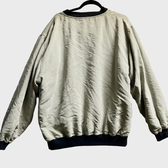 Descente beige pullover golf wind rain sweater Sz  M - Picture 2 of 14